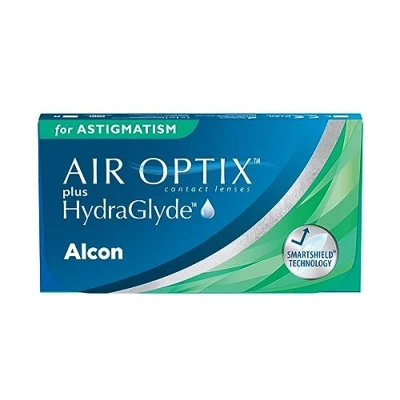 Imagen de Air Optix plus HydraGlyde for Astigmatism Lentes de contacto tóricas reemplazo mensual, Pack 6, R 8.7 mm, D 14.5 cilindro 1.75, eje 170, +0.25 Diopt