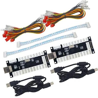Imagen de SJ@JX 2 Player LED USB Encoder to Arcade Joystick and Buttons for PC, MAME Raspberry Pi