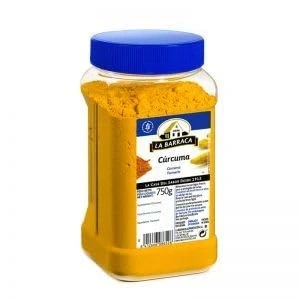 Imagen de Cúrcuma en Polvo de 750 Gramos la Barraca Sabor Natural Ligeramente Amargo y Picante Similar a Pimienta Jengibre Mejor Selección ENOVINOS