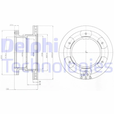 Imagen de Disco de freno DELPHI BG9069