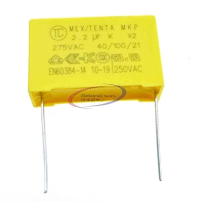 Imagen de condensador de seguridad 275VAC 225 2.2UF 275V paso 27mm película polipropileno capacitancia