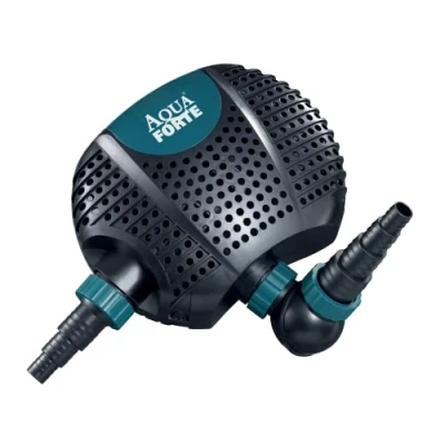 Imagen de AquaForte O 10000 Plus, 85 vatios, caudal 10 m3 por hora, altura 5 metros, longitud del cable para cursos de agua, cascadas, fuentes, filtros