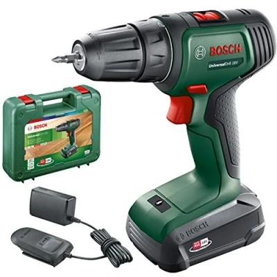 Imagen de Bosch Home and Garden UniversalDrill taladro y atornillador a batería, 18 V (1 sistema de V, en maletín)