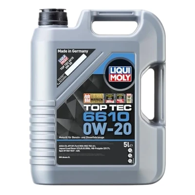 Imagen de Liqui Moly Top Tec 6610 0W 20 5L Aceite de motor 21662 TOYOTA: Prius III Hatchback, Verso, Yaris NISSAN: Qashqai 2, Pulsar Hatchback