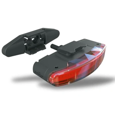Imagen de SKS GERMANY Luz trasera INFINITY UNIVERSAL REARLIGHT para el portaequipajes (montaje universal, tecnología LED, tiempo de iluminación hasta 5 horas, aprobación StVZO), negra