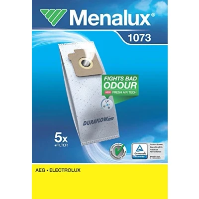 Imagen de Menalux 1073 Duraflow Bolsas para aspiradoras AEG y Electrolux (5 unidades)