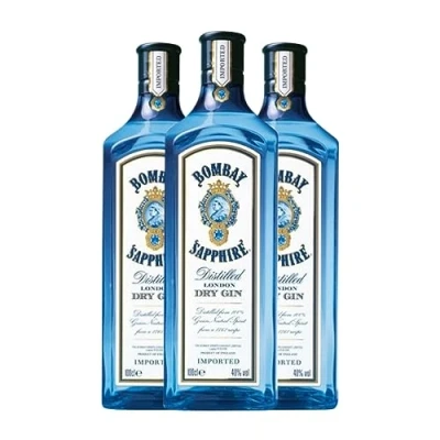 Imagen de Ginebra Bombay Sapphire Botella Misil 1 L (Caja de 3 L)