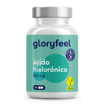 Imagen de Ácido Hialurónico de altas dosis 525mg Acido Hialuronico por Cápsula 500 700 kDa Vegano, Probado en laboratorio, Fabricado Alemania, Sin Aditivos