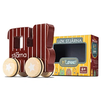 Imagen de HEJ LØNNE! Juguete de Bebé para Agarrar motricidad a Partir 6 Meses Madera Agarrar, Empujar y Jugar Nacimiento