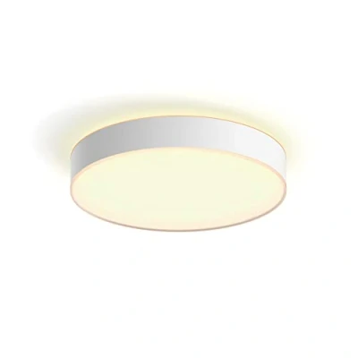 Imagen de Philips Hue Lámpara Inteligente, Enrave L, de Techo LED Luz Blanca Cálida a Fría, Compatible con Alexa y Google Home, Color Blanco