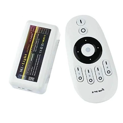 Imagen de Kit regulador para tiras LED monocolor con mando a distancia RF (mando + 1 centralita)