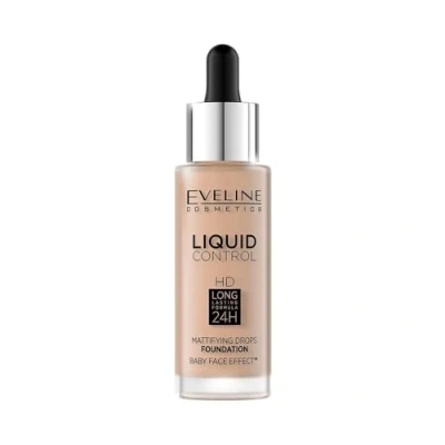 Imagen de Eveline Cosmetics LIQUID CONTROL HD Imprimación mate de larga duración 32 ml (040 WARM BEIGE)