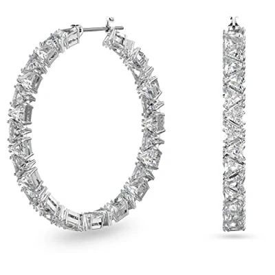 Imagen de Swarovski Millenia HOOP Triangle Pendientes, Mujer, Talla: One Size, White