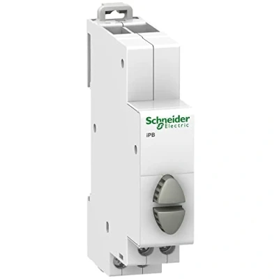 Imagen de Schneider Electric A9E18035 Acti 9 iPB Doble Gris Pulsadores, 1NO 1NO, 82mm x 18mm 71.5mm, Blanco