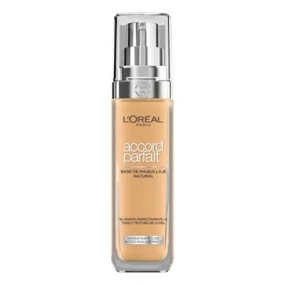 Imagen de L&#039;Oreal Paris Make up Designer Accord Parfait Base de Maquillaje Acabado Natural, Subtono neutro 5.5.N, 30 ml (Lote 1)