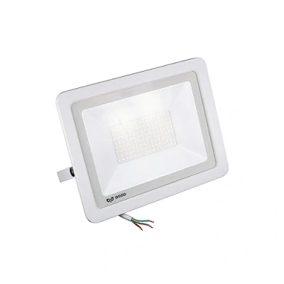 Imagen de Popp® Foco Proyector LED exterior Blanco 50W Luz neutra 4000K 100LM/W Impermeable IP65 Resistente al agua, para patios, jardines, terrazas, campos (50W, 4000K)