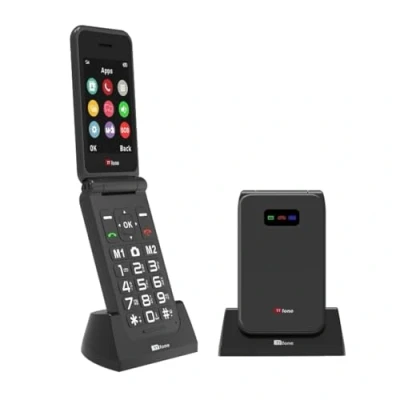Imagen de TTfone TT760 Teléfono Móvil 4G con Botones Grandes para Personas Mayores y Botón de Asistencia Emergencia Básico Desbloqueado (con Base Carga, Negro)