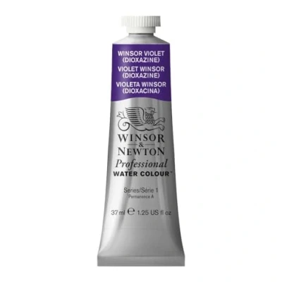 Imagen de Winsor &amp; Newton Acuarela Profesional Pintura de Acuarela, Alta Luminosidad, Resistente a la Luz, Calidad Archivo, Tubo 37 ML, Color Violeta (Dioxacina)