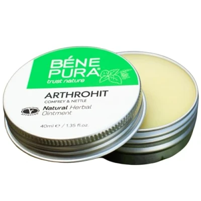Imagen de BenePura Pomada Dolor Articulaciones Consuelda y Ortiga para Muscular, Tendinoso Articular, Artritis Dolores de Espalda, Rodilla Cuello Ungüento Hierbas Naturales 40 ml