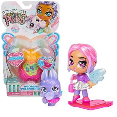 Imagen de Hatchimals Pixies, Shimmer Babies Babysitter con Accesorios para bebés y Juegos (los Estilos Pueden Variar)