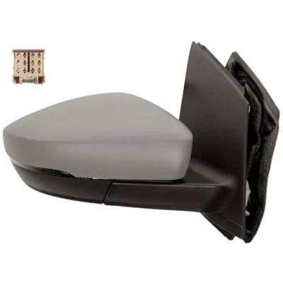 Imagen de Espejo retrovisor Prasco Premium VG0237143P derecha imprimado eléctrico ajustable desde interior VOLKSWAGEN: Polo V Hatchback