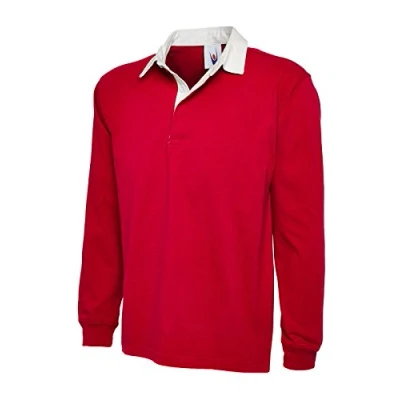 Imagen de uc401 Uneek 330 gsm Premium camiseta de Rugby. rojo rosso Medium