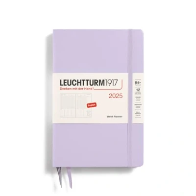 Imagen de LEUCHTTURM1917 371021 Paperback (B6+) Agenda semanal 2025, color morado