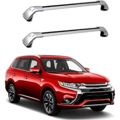 Imagen de zjxtnb Baca de Coche para Mitsubishi Outlander PHEV 2013 2016 2017 2018 2019 2020, Portaequipajes Aluminio Transversales Roof Rack Cross Bars Rieles Techo Barras,A