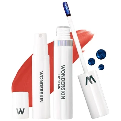 Imagen de Wonderskin Wonder Blading Lip Stain Peel Off And Reveal Kit Tinte De Labios Rosa Resistente Al Agua Y Larga Duración, Maquillaje Natural A Prueba Transferencia (Glamorous)