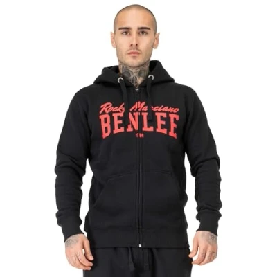 Imagen de Benlee Kapuzen MIT Normale Passform Vitalino Sudadera con cremallera, Hombre, Talla: 3XL, Black red