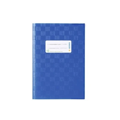 Imagen de HERMA 7423 Sobre (DIN A5, rafia, con etiqueta para escribir y estructura de lámina polipropileno resistente lavable, 1 unidad), color azul