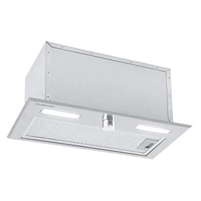 Imagen de Klarstein Simplica 52 campana extractora cm de ancho, extracción 400 m3/h, función ventilación, botón giratorio, 3 niveles, iluminación LED 1,5 W, acero inoxidable
