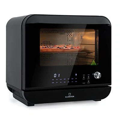 Imagen de Klarstein Horno Freidora de Aire Caliente 2450W Calentamiento Rápido para Cocina, Sin Aceite Compacta, Capacidad 18 l.., Fácil Limpiar, Freidoras Compactas, Air Fryer 10 Programas