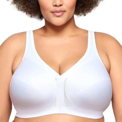 Imagen de Glamorise Magic Lift Front Close Posture Support Bra, Sujetador para Mujer, Blanco 135C