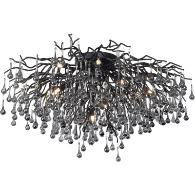 Imagen de Lámpara de techo Paul Neuhaus Icicle, 14 luces, negra