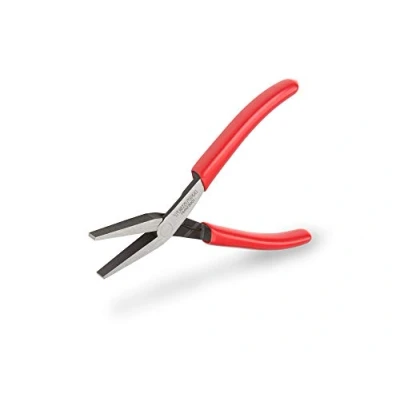 Imagen de TEKTON Mini alicates de punta plana, mandíbula lisa PMN23001, plateado