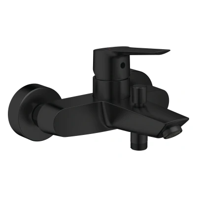 Imagen de GROHE Start Monomando para baño y ducha 1/2&quot; QuickFix (con limitador de temperatura, límite caudal ajustable, superficie duradera), Negro mate 322782432