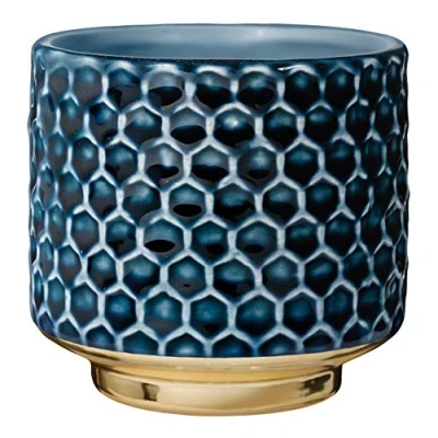 Imagen de BLOOMINGVILLE Maceta Home Macetero Decorativo Redondo para Flores e Plantas Interiores S (10 cm ø), Color Gasolina, Cerámica