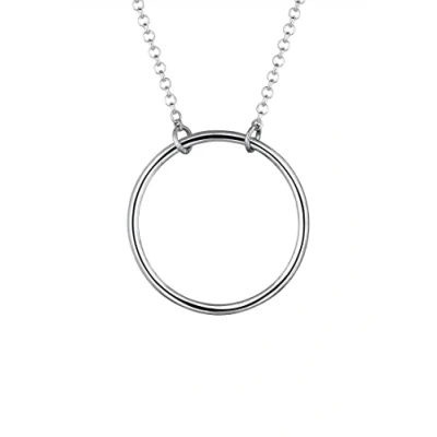 Imagen de Elli señorías collar con colgante círculo Basic 925 plata 45 cm 0108891815_45