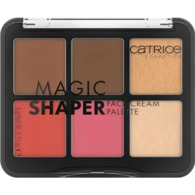 Imagen de Catrice Magic Shaper Face Cream Paleta, Paleta de colorete, Multicolor, 6 colores, Definición, Resultado instantáneo, Natural, Vegano, Sin Perfume, Alcohol, Parabenos, 1 unidad (6 g)