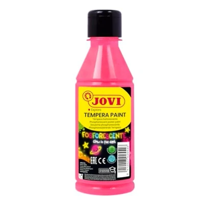 Imagen de Jovi Fosforescente témpera, 250 ml, Color Magenta (51908)