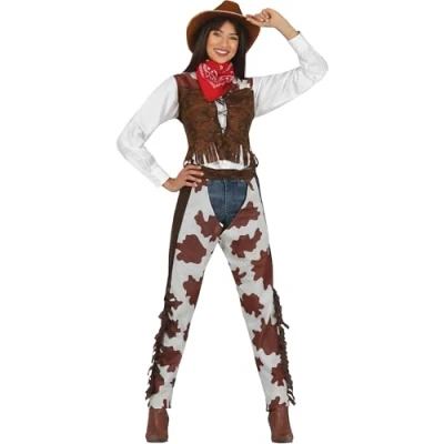 Imagen de FIESTAS GUIRCA Disfraz de Vaquera Mujer Cowboy Adulta Talla XL