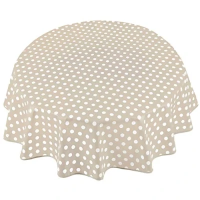 Imagen de Home Direct Mantel de Hule, Redondo 160 cm Lunares