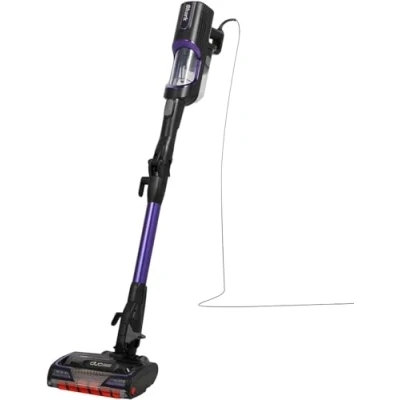 Imagen de Shark Aspiradora con cable, Anti Hair Wrap y DuoClean, flexible para limpiar bajo muebles, minicepillo pelo de mascota, boquilla estrecha, tapicería, rosa dorado/negro HZ500EUT