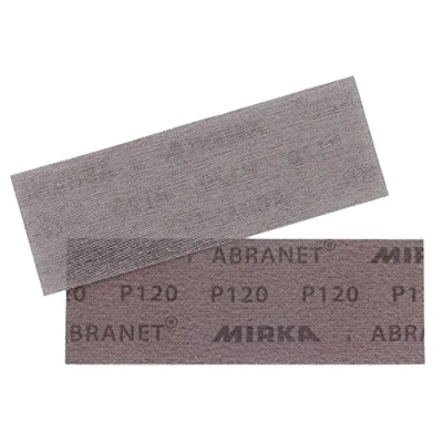 Imagen de Mirka Abranet tiras de lijado malla 80x230mm / hojas con velcro grano P120 3 piezas AE175F0312SL para el sin polvo madera, masilla, barniz, plásticos