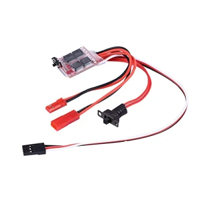 Imagen de controlador de velocidad electrónico, ESC cepillado 20A, RC con freno para coche/barco