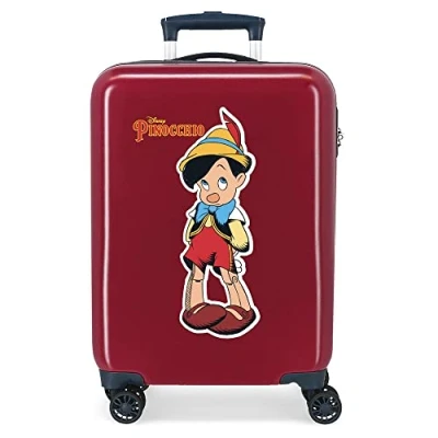 Imagen de Disney Pinocchio Maleta de cabina Rojo 38x55x20 cms Rígida ABS Cierre combinación lateral 34L 2 kgs 4 Ruedas dobles
