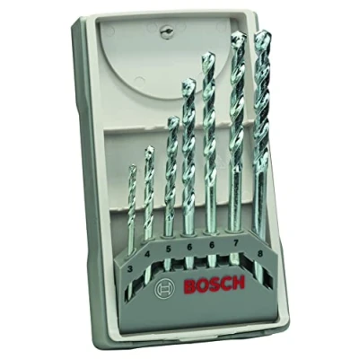 Imagen de Bosch 2 607 017 079 Juego de 7 brocas para piedra CYL 1 3; 4; 5; 6; 7; 8 mm (pack 7)