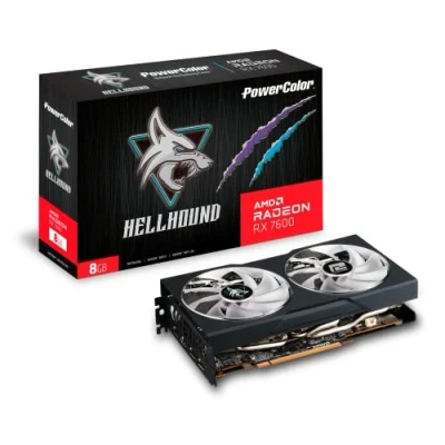 Imagen de Powercolor Radeon RX 7600 Hellhound OC (8 GB GDDR6/PCI Express 4.0/2695 MHz/18000 MHz)