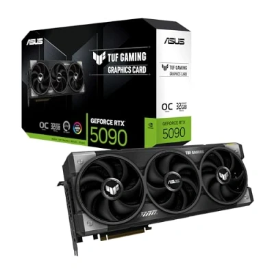 Imagen de ASUS TUF Gaming GeForce RTX 5090 32GB GDDR7 OC Edition Tarjeta gráfica (PCIe 5.0, HDMI/DP 2.1, 3.6 Ranuras, Grado Militar, Revestimiento PCB, Ventiladores axial Tech, cámara de Vapor)